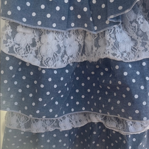 Little Lass Blue Textured Dress 3T - Picture 5 of 8